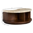 Magnussen Home Mcpherson Burnt Umber Round Cocktail Table With Casters