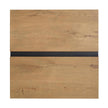 Magnussen Home Ripley Rustic Caramel And Dark Bronze Square Cocktail Table With Casters