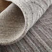 Feizy Redford 8670F Transitional Solid in Gray/Silver