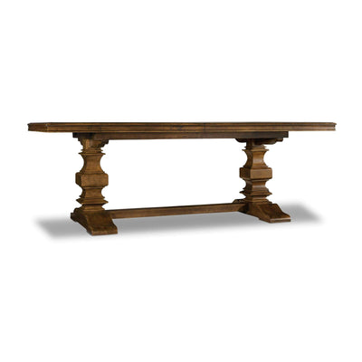 Hooker Furniture Archivist Trestle Table with 2-18in Leaves