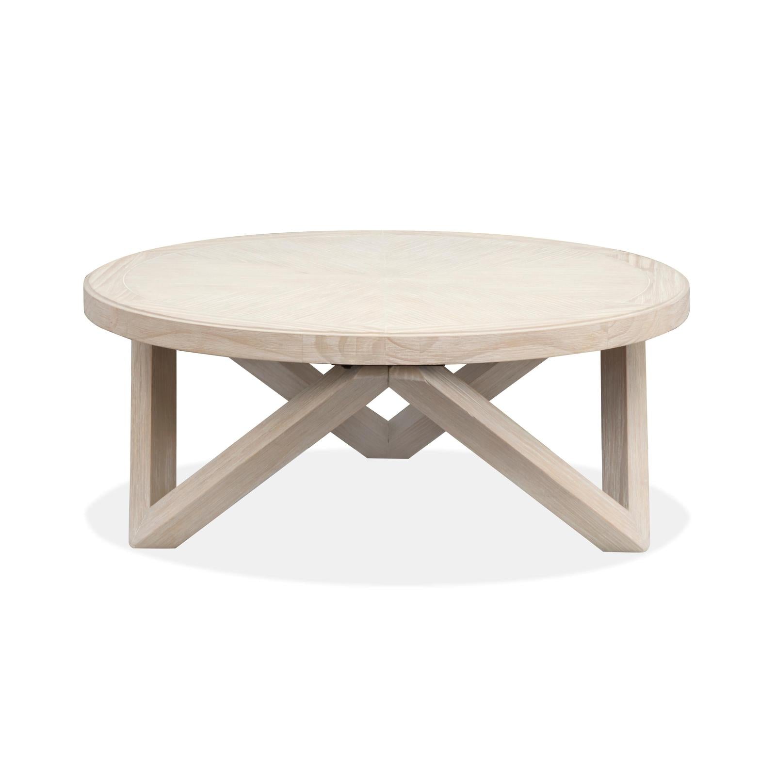 Magnussen Home Bostwick Coconut Cream Round Cocktail Table