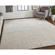 Feizy Alford 6921F Modern Solid in Ivory/Tan