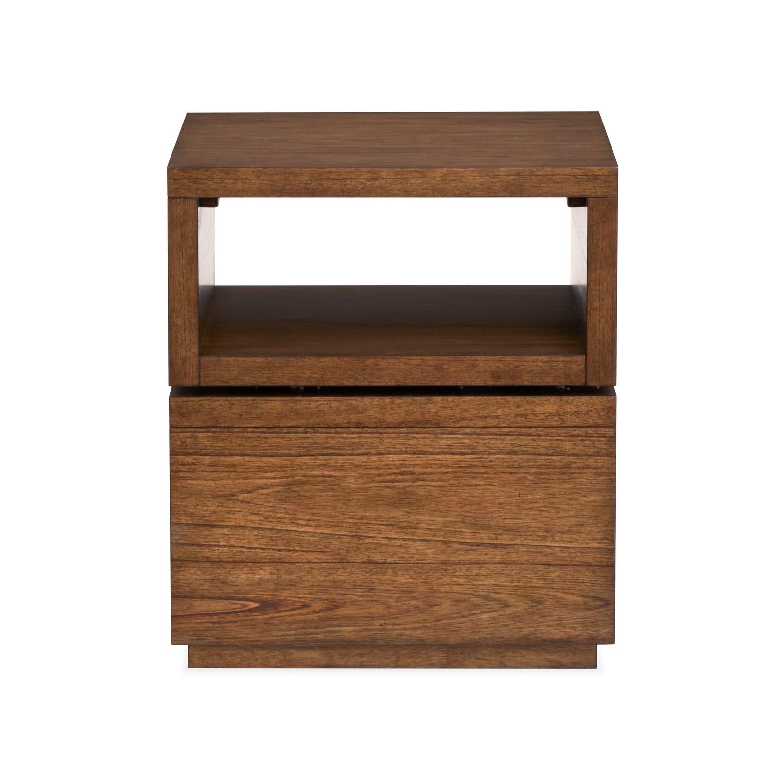 Magnussen Home Newton Cinnamon Square End Table