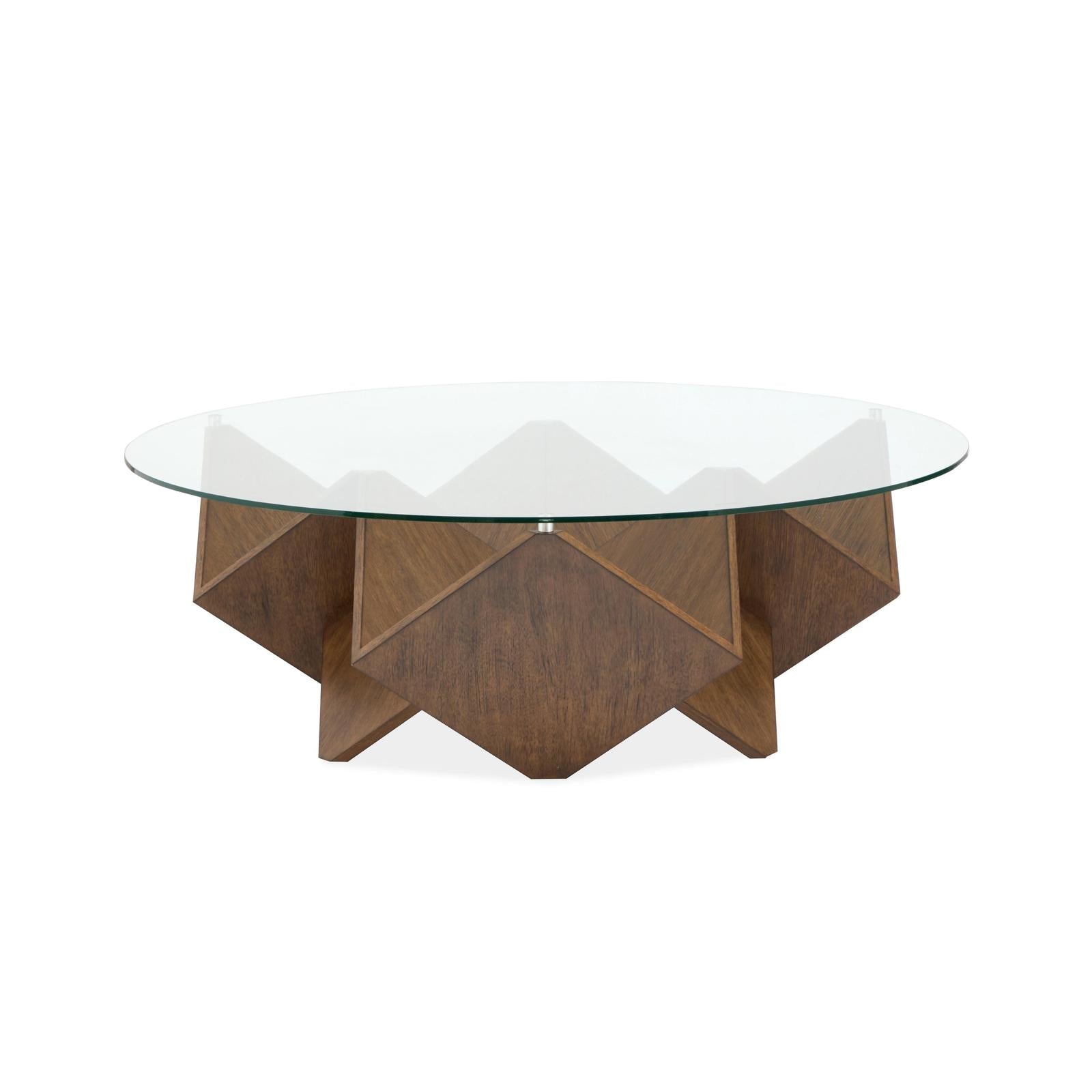 Magnussen Home Vector Russet Round Cocktail Table