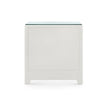 Villa & House Gianna 3-Drawer Side Table with Glass Top