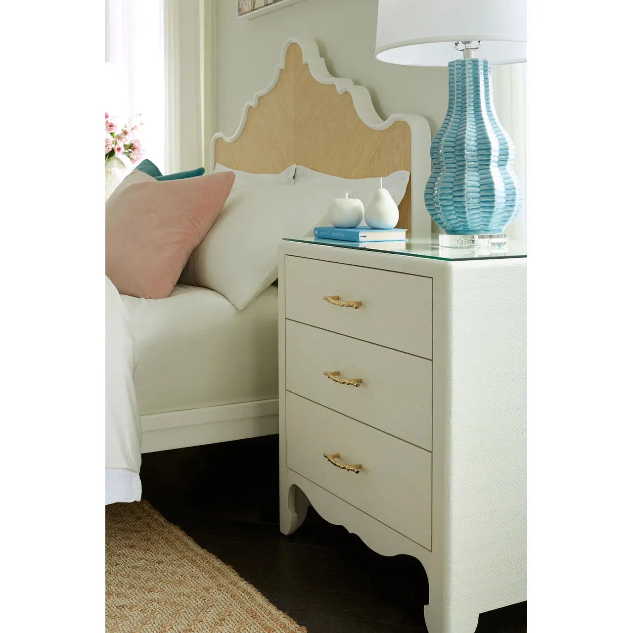 Villa & House Gianna 3-Drawer Side Table