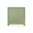 Villa & House Gianna 3-Drawer Side Table with Glass Top