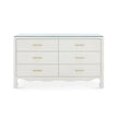 Villa & House Gianna Extra Large 6-Drawer with Glass Top