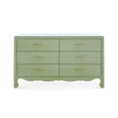 Villa & House Gianna Extra Large 6-Drawer with Glass Top