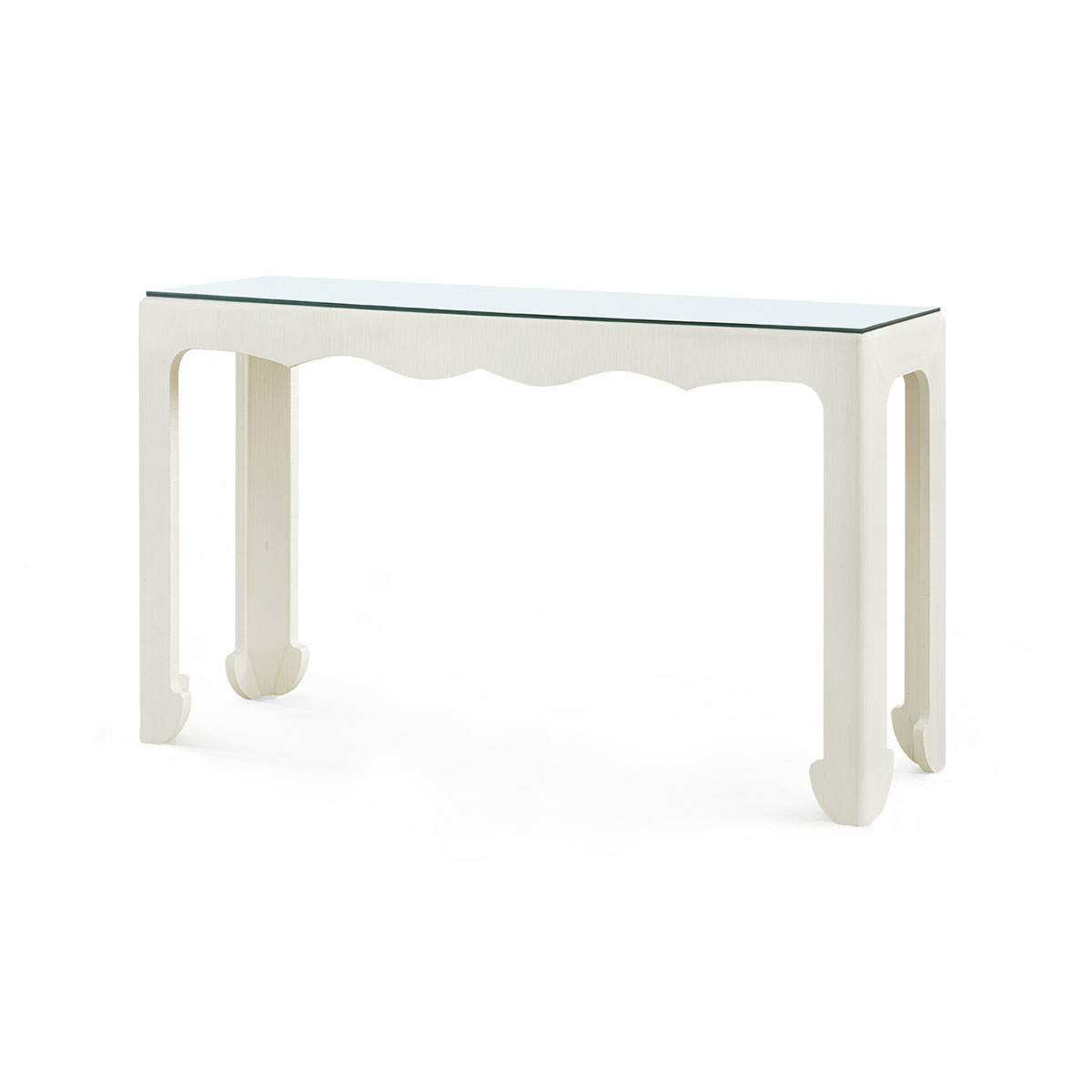 Villa & House Gianna Console Table with Glass Top