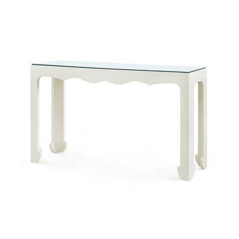 Villa & House Gianna Console Table with Glass Top