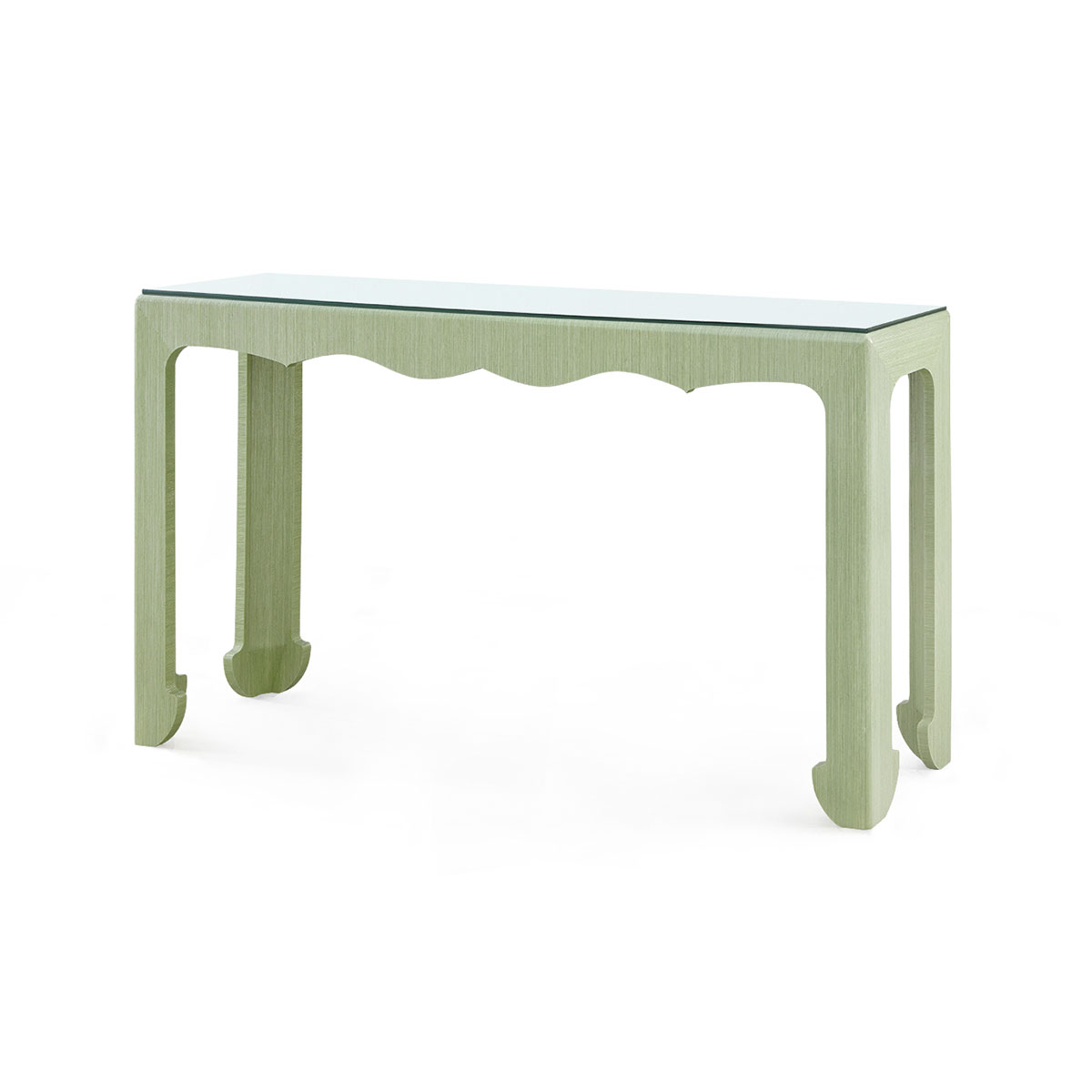 Villa & House Gianna Console Table with Glass Top