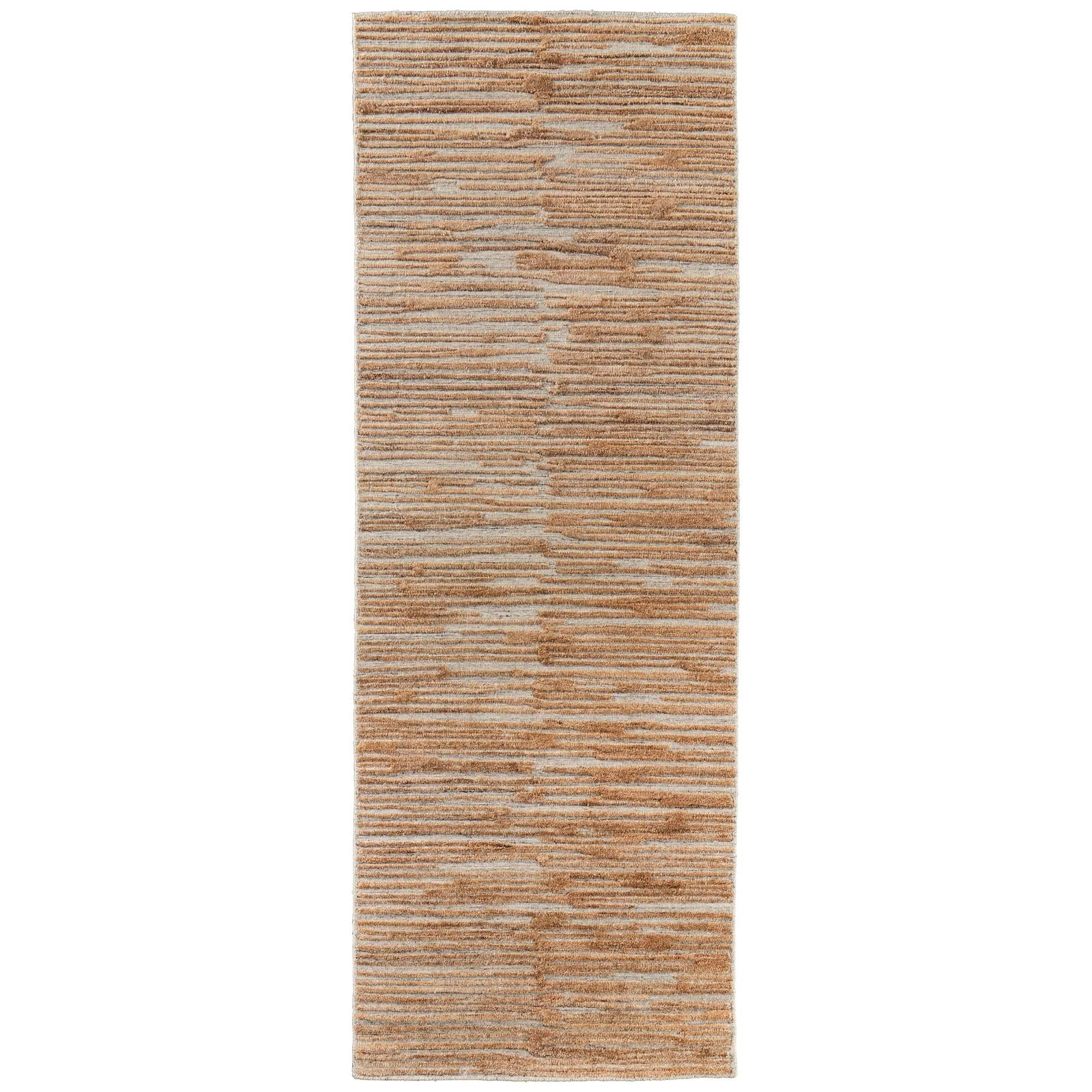 Feizy Braeside T8005 Transitional Abstract, Orange/Gray, Rug