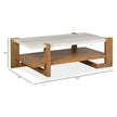 Magnussen Home Carrington Honey Wheat Rectangular Cocktail Table