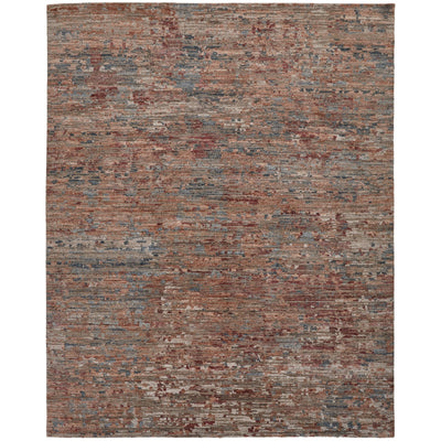 Feizy Conroe 6827F Modern Abstract in Red/Blue