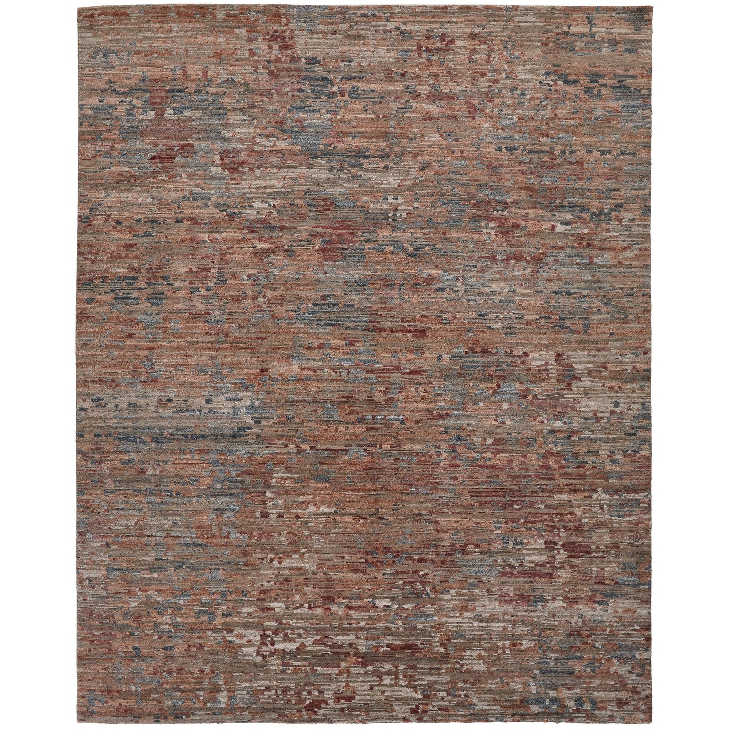 Feizy Conroe 6827F Modern Abstract in Red/Blue