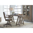 Magnussen Home Lancaster Dovetail Grey Fully Upholstered Swivel Chair