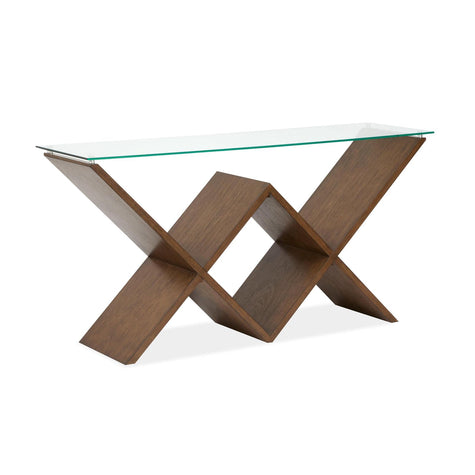 Magnussen Home Vector Russet Rectangular Sofa Table