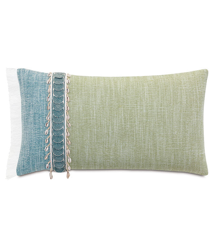 Eastern Accents Grenada Border Trim Applique Decorative Pillow