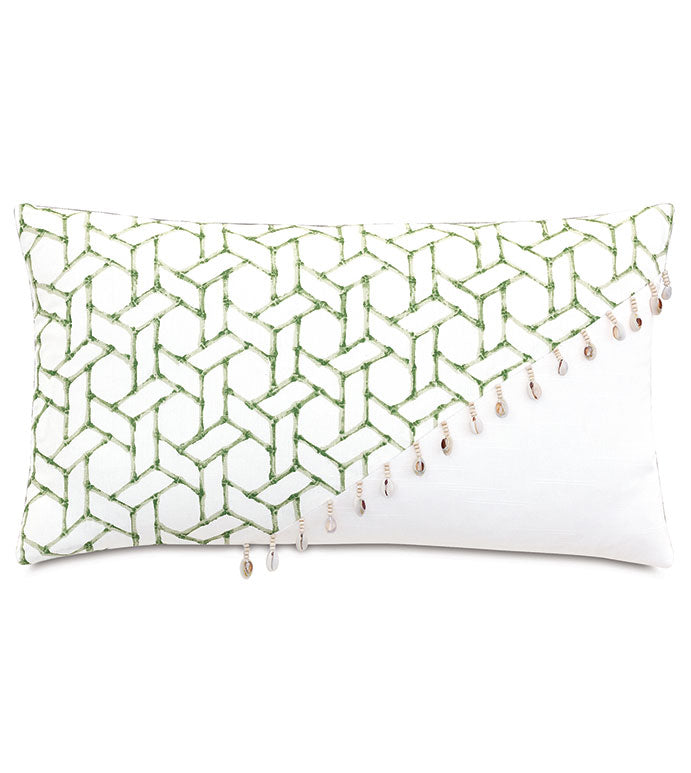 Eastern Accents Grenada Shell Trim Decorative Pillow