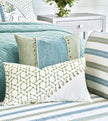 Eastern Accents Grenada Shell Trim Decorative Pillow