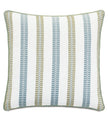 Eastern Accents Grenada Embroidered Stripes Decorative Pillow