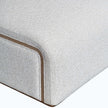 Michael Amini West Kensington Chaise - Buff/Seal Salt Caramel