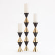 Global Views Jig Italian Diamond Candle Holder
