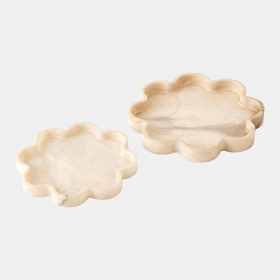 Global Views Cumulus Alabaster Tray