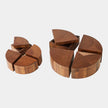 Global Views Willamette Quartered Wood Box Set Clearance