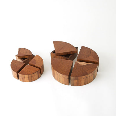Global Views Willamette Quartered Wood Box Set
