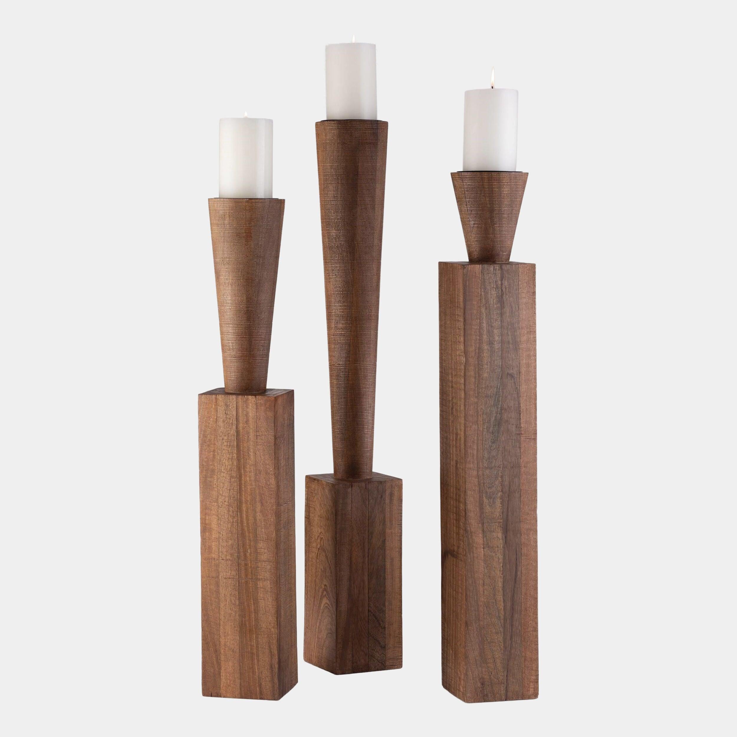 Global Views Timone Floor Pillar Holder