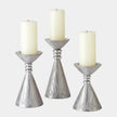 Global Views Leaf Nickel Candle Holder Clearance