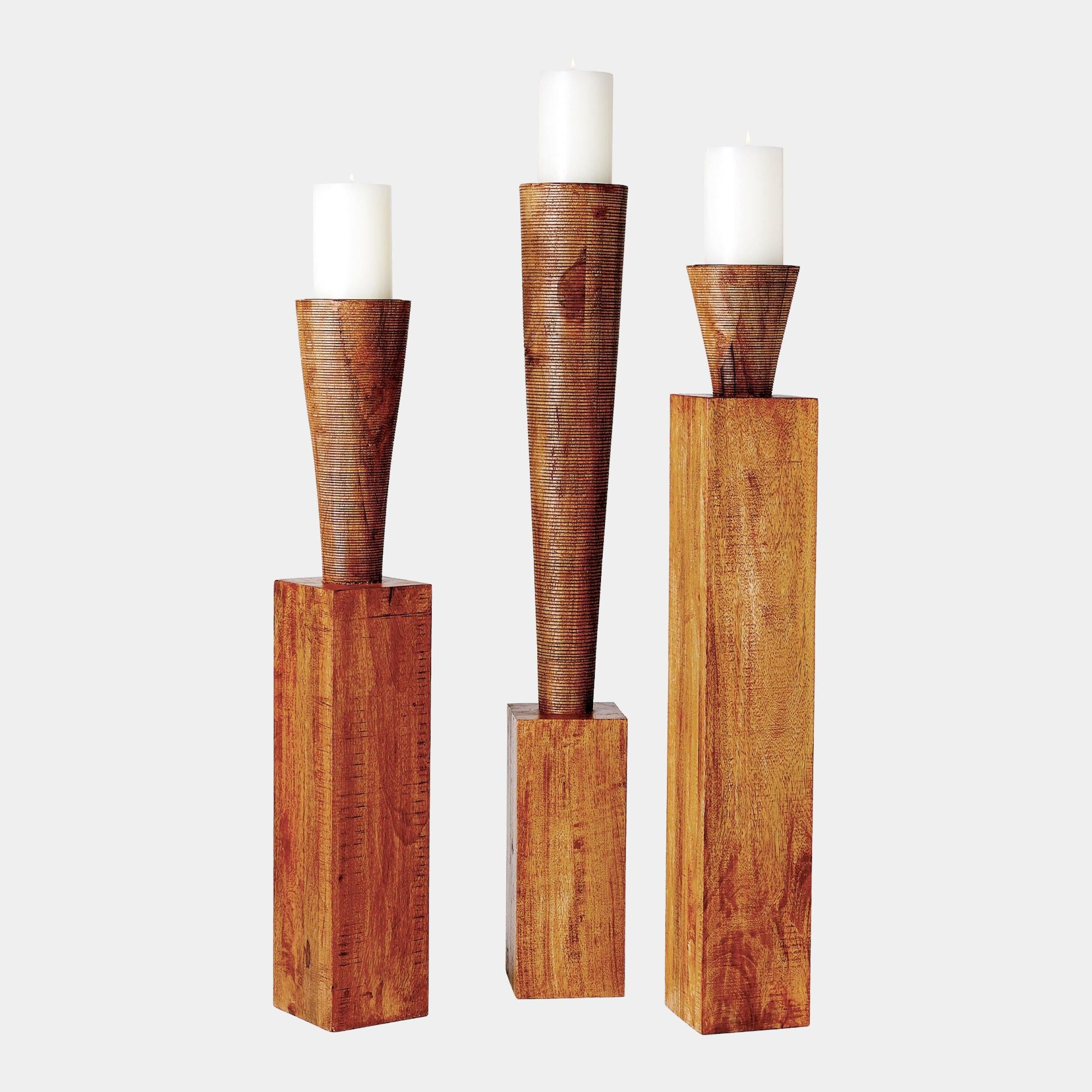 Global Views Timone Floor Pillar Holder