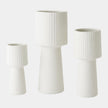 Global Views Torcia Tall Ribbed Top Vase