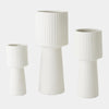 Global Views Torcia Tall Ribbed Top Vase