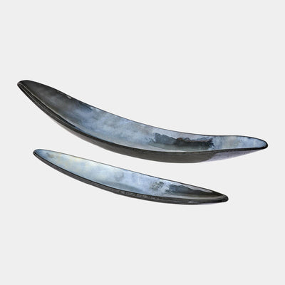 Global Views Obsidian Metallic Black Gondola