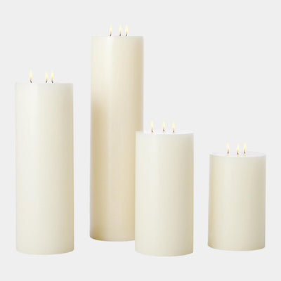 Global Views Unscented Wick Pillar Candle