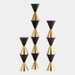 Global Views Jig Italian Diamond Candle Holder