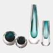 Global Views Pentagon Cut Glass Vase Clearance