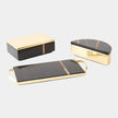 Global Views Cosmopolitan Crescent Box and Tray