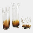 Global Views Rebound Six Point Glass Vase