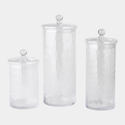 Global Views Diamond Shaped Optic Lidded Canister