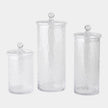 Global Views Diamond Shaped Optic Lidded Canister
