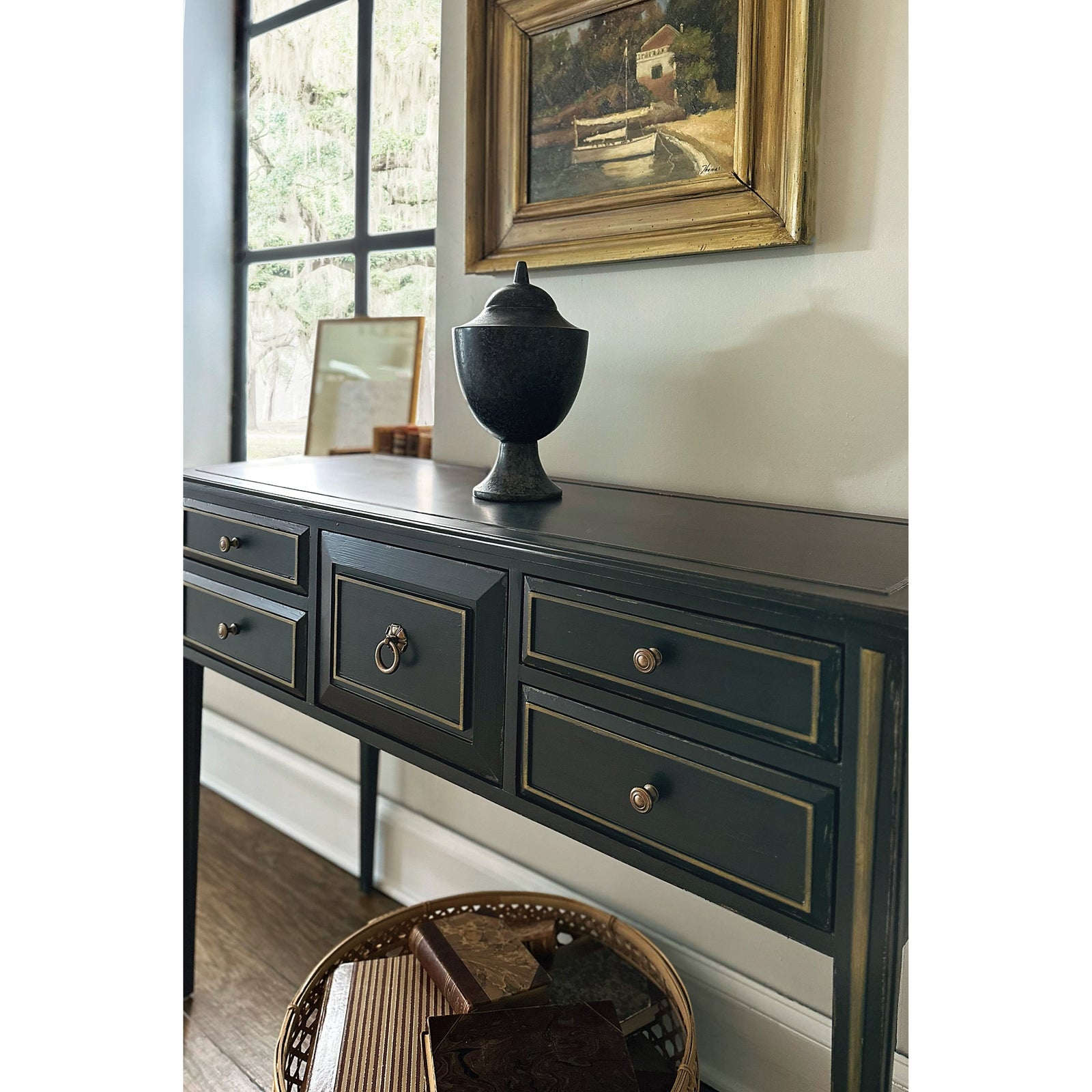Hooker Furniture Charleston Five Drawer Console Table