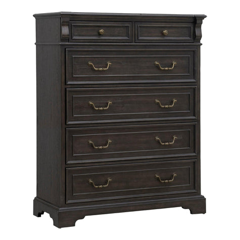 Pulaski Furniture Hickory Creek Brown Velvet 6 Drawer Chest