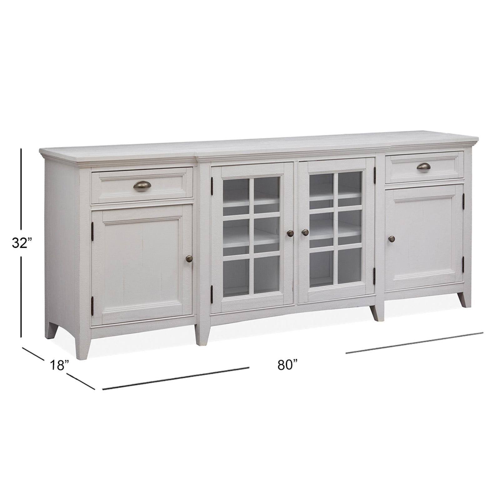 Magnussen Home Heron Cove Chalk White Console
