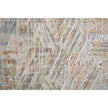 Feizy Laina 39G6F Transitional Abstract in Tan/Ivory/Gray