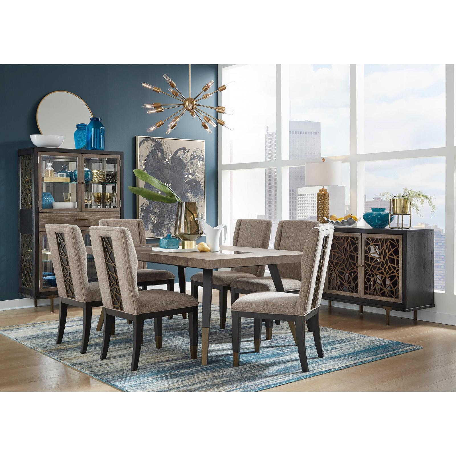 Magnussen Home Ryker Nocturn Black & Coventry Grey Dining Table