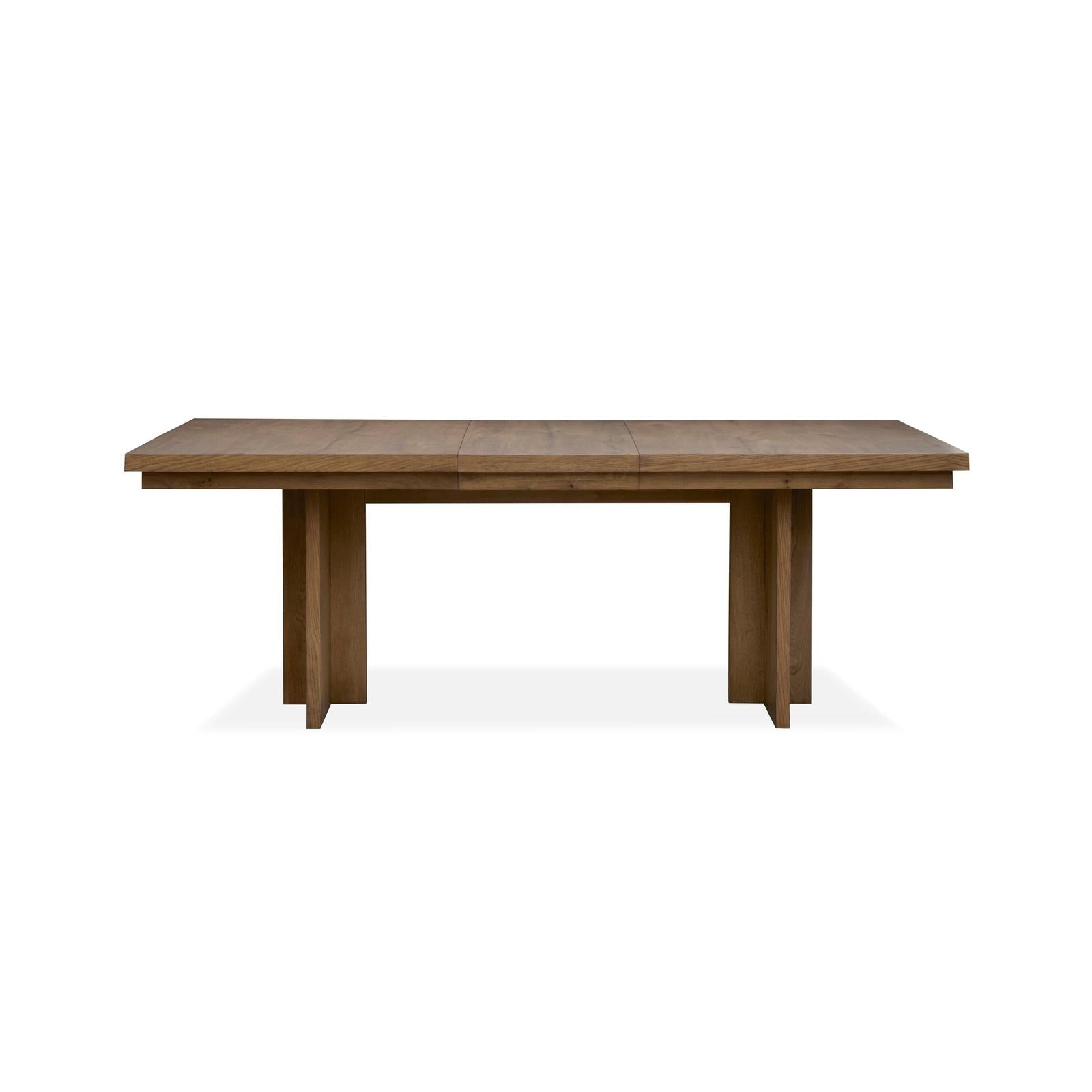 Magnussen Home Marcel Harvest Brown Extendable Trestle Dining Table